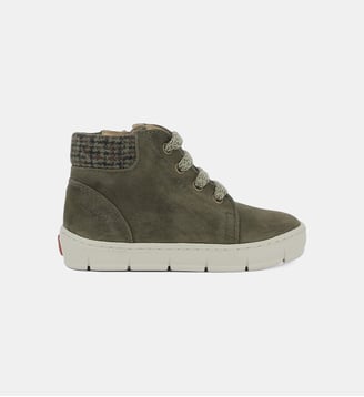 Bottines Start Top en cuir nubuck - Pom D'Api - Vert