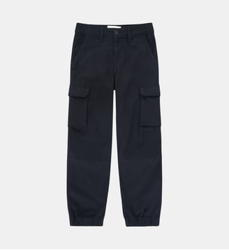 Pantalon de jogging cargo surélevé - Abercrombie Kids - Anthracite noir