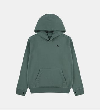 Sweat à capuche en polaire Essential - Abercrombie Kids - Vert