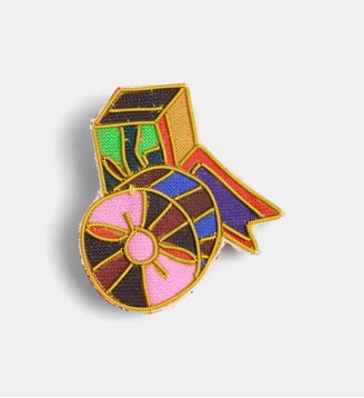 Broche Cadeaux de Noël - Galeries Lafayette - Multicolore