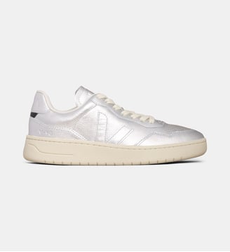 Baskets basses V-90 O.T. cuir - Veja - Silver