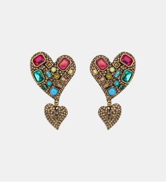 Boucles d'oreilles pendantes Rainbow Heart - Kurt Geiger London - Multicolore