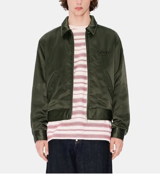 Blouson droit col classique - Kenzo - Olive