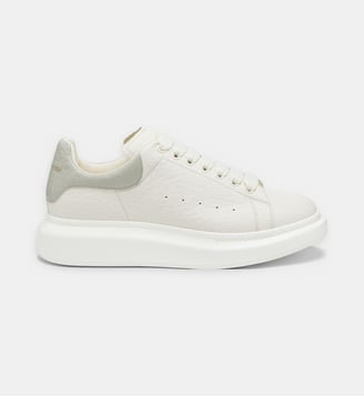 Baskets basses Oversized - McQueen - Blanc et argent