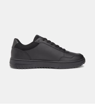 Baskets basses en cuir finition lisse - Tommy Hilfiger - Noir