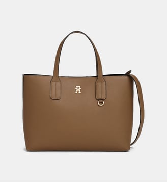 Sac cabas TH Icon mini avec charm - Tommy Hilfiger - Marron
