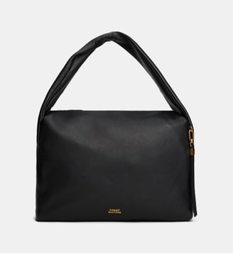 Sac hobo en cuir - Tommy Hilfiger - Noir
