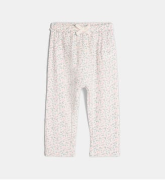 Pantalon Mamatia en coton bio seersucker - Cadet Rousselle - Écru