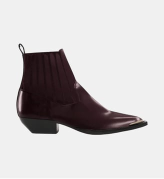 Bottines Georgia en cuir  - Roseanna - Bordeaux