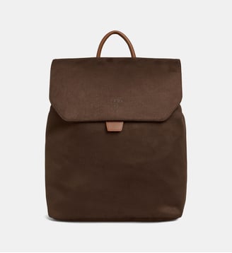 Sac à dos Uppsala effet velours déperlant - Jump - Chocolat