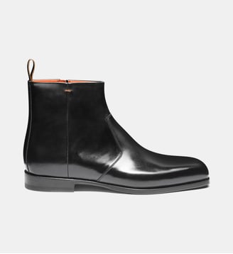 Bottines en cuir signature - Santoni - Black