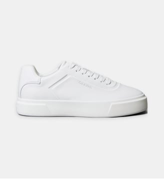 Baskets basses en cuir - Calvin Klein - Blanc