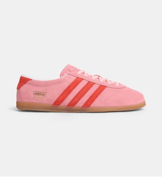 Baskets basses Gazelle Lo Pro suède - Adidas Originals - Rose et rouge