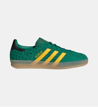 Baskets basses Gazelle Indoor - Adidas Originals - Vert et jaune