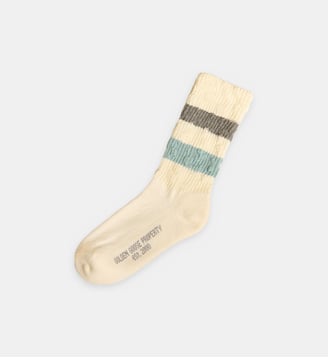 Chaussettes classique signature en coton mélangé - Golden Goose - Blanc et gris ardoise
