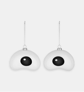 Lot de 2 décorations de Noël Nick - Alessi - Blanc