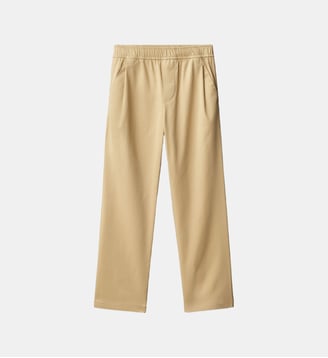 Pantalon droit taille élastique - Calvin Klein - Beige foncé