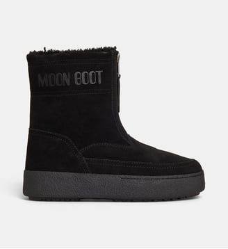 Bottines LTrack Lara fourrées daim - Moon Boot - Noir