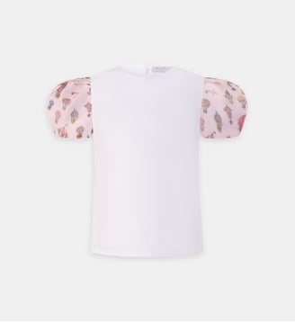 Top Hot Air Balloons Voile droit en coton - Atelier Choux - Blanc