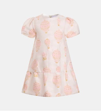 Robe Lucy - Hot Air Balloons ajustée imprimé - Atelier Choux - Rose pastel