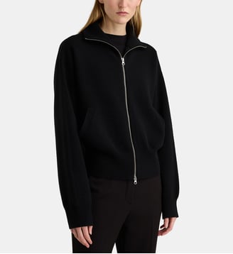 Sweat zippé n°385 Xtra cute en cachemire  - Extreme Cashmere - Noir