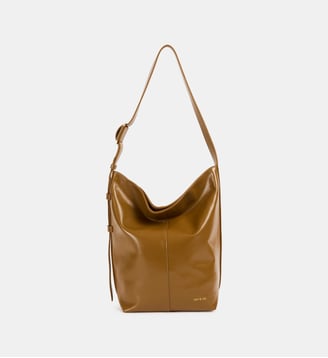 Sac seau hobo Nour - Nat & Nin - Tabac