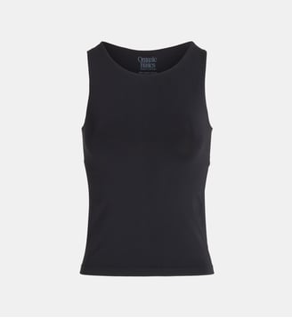 Débardeur slim Smooth avec soutien-gorge intégré  - Organic Basics - Black