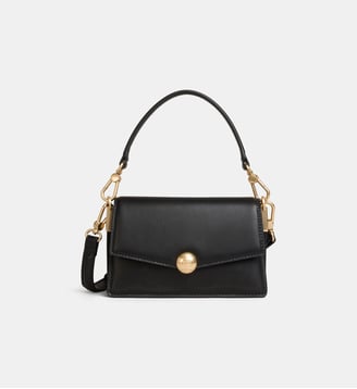 Petit sac pochette à bandoulière Tennis Bliss cuir - Lacoste - Noir