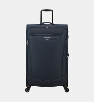 Valise souple spinner extensible Summerride 4R 80 cm - American Tourister - Bleu foncé