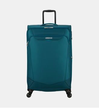 Valise souple spinner extensible Summerride 4R 80 cm - American Tourister - Bleu vert