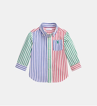 Chemise droite en coton motif rayé signature - Polo Ralph Lauren - Multicolore