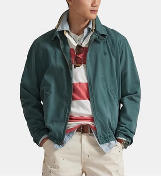 Blouson Bayport droit en denim signature fermeture zippée - Polo Ralph Lauren - Vert
