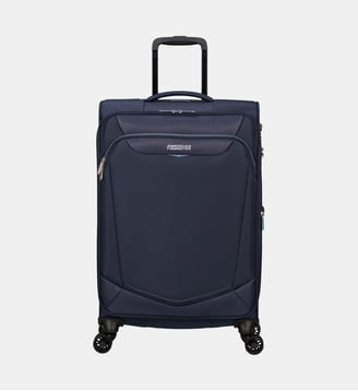 Valise souple spinner extensible Summerride 4R 69 cm - American Tourister - Bleu foncé