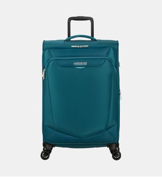 Valise souple spinner extensible Summerride 4R 69 cm - American Tourister - Bleu vert