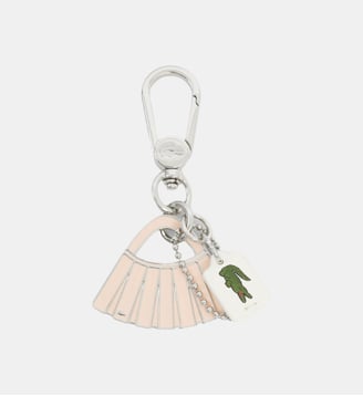 Porte-clés charm Lenglen signature - Lacoste - Rose poudre