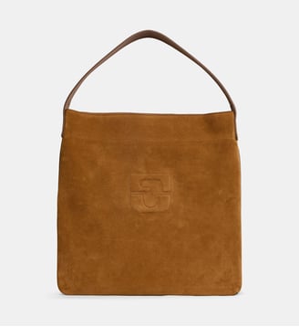 Sac à main Lady suède en cuir velours - Gerard Darel - Renard