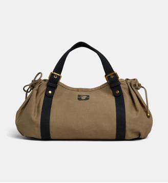 Sac à main 24H toile canvas - Gerard Darel - Kaki et noir