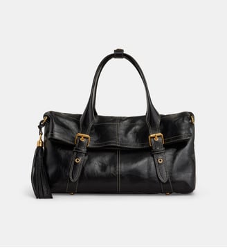 Sac à main Monica cuir effet froissé - Gerard Darel - Noir