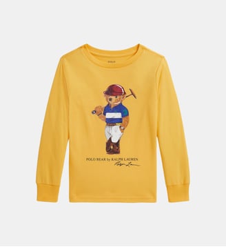 T-shirt droit signature en coton - Polo Ralph Lauren - Jaune
