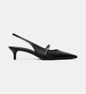 Escarpins Double T en cuir - Tory Burch - Noir