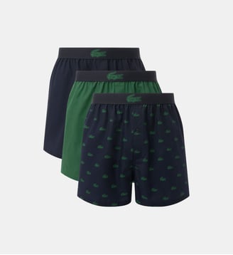 Lot de 3 caleçons - Lacoste - Vert et bleu
