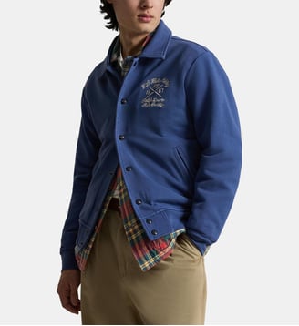 Sweat droit à détails broderies - Polo Ralph Lauren - Bleu