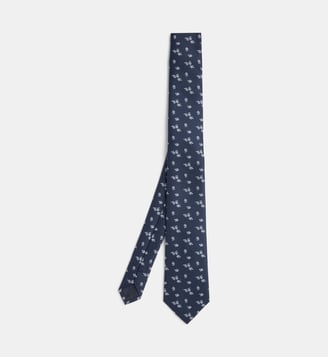 Cravate CV Mifloral - Galeries Lafayette - Bleu marine