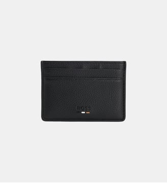 Porte-cartes en enduit grainé - BOSS - Black