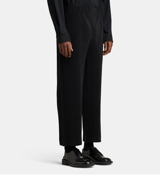 Pantalon plissé October - HOMME PLISSÉ ISSEY MIYAKE - Noir