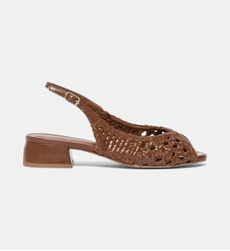 Ballerines Sling back Sarah - Bocage - Cognac
