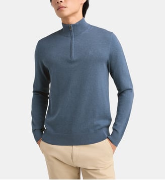 Pull camionneur coton - Hackett London - Bleu clair