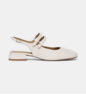 Ballerines sling back Synthia - Bocage - Blanc