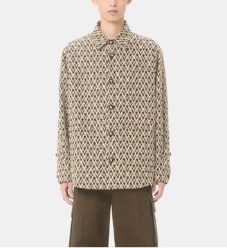 Surchemise droite à motif - Valentino Garavani - Noir et beige