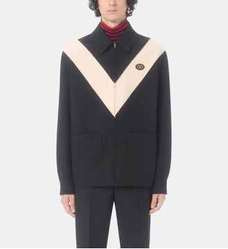 Blouson Giubbino droit imprimé signature - Valentino Garavani - Nero